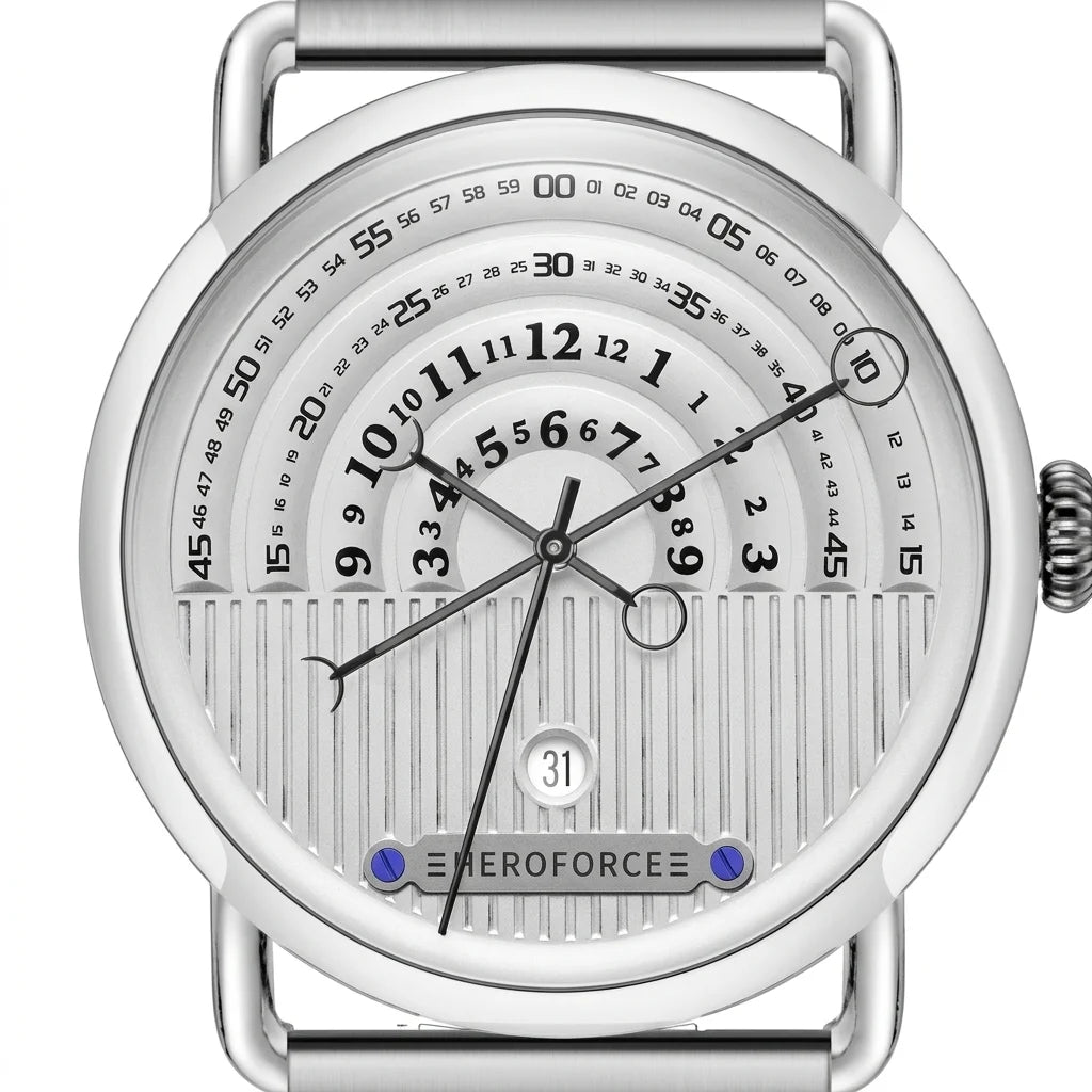 HeroForce 5005B close up, intricate dial