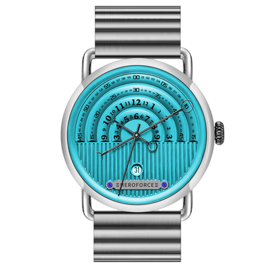 HeroForce 5005B front view, turquoise dial