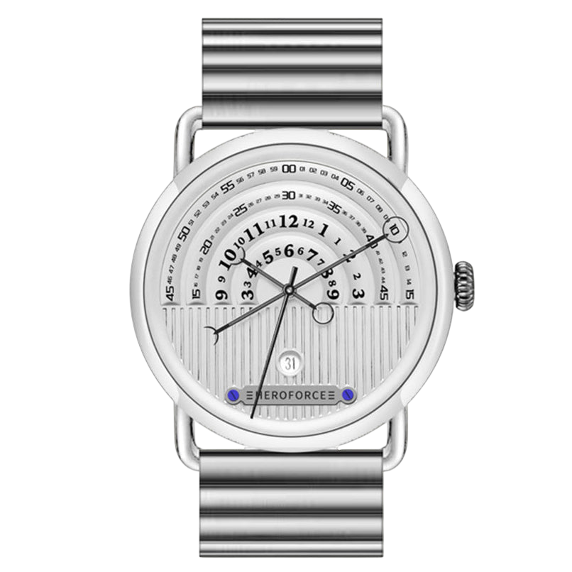 HeroForce 5005B front view, white dial