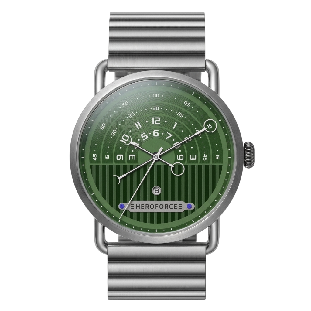 HeroForce 5005B green dial front view