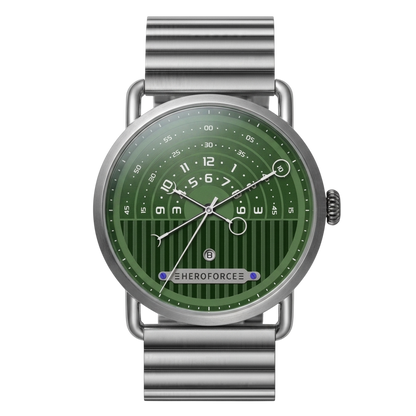 HeroForce 5005B green dial front view