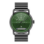 HeroForce 5005B green dial watch, isolated