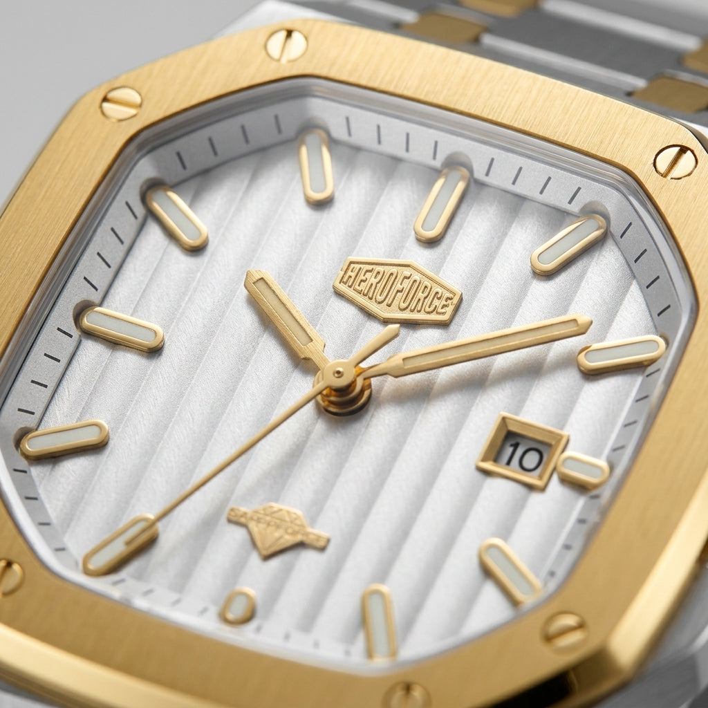 HeroForce 5025B Ribbed Di - luxury, ribbed, wristwatch, elegant