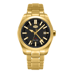 HeroForce 5031 Luxury Square Analog Watch - gold black dial watch