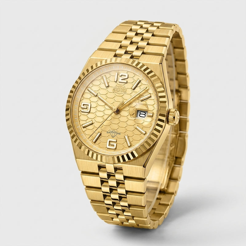 HeroForce 5036 Premium Fe - premium watch, luxury, 3/4 angle, studio shot