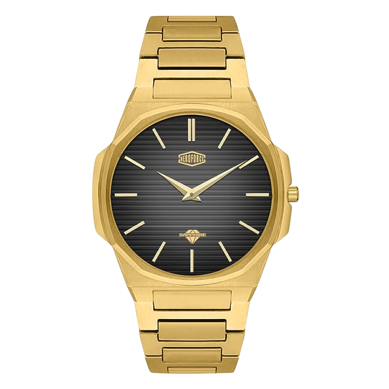 front view black dial