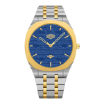 HeroForce 5038 - blue dial gold bezel