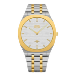 HeroForce 5038 silver dial gold bezel