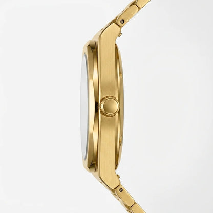 HeroForce 5041 Gold Light - gold luxury watch side profile view
