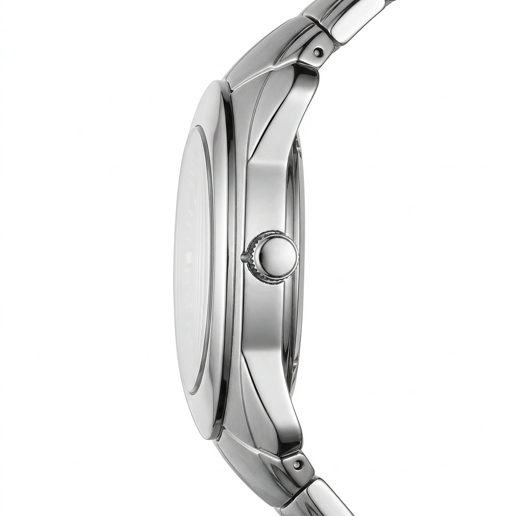 HeroForce 6039 - Luxury watch profile, macro studio lighting, crisp metal detail