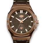 Heroforce 5033B Brown Edition - luxury watch dial, sharp detail, macro