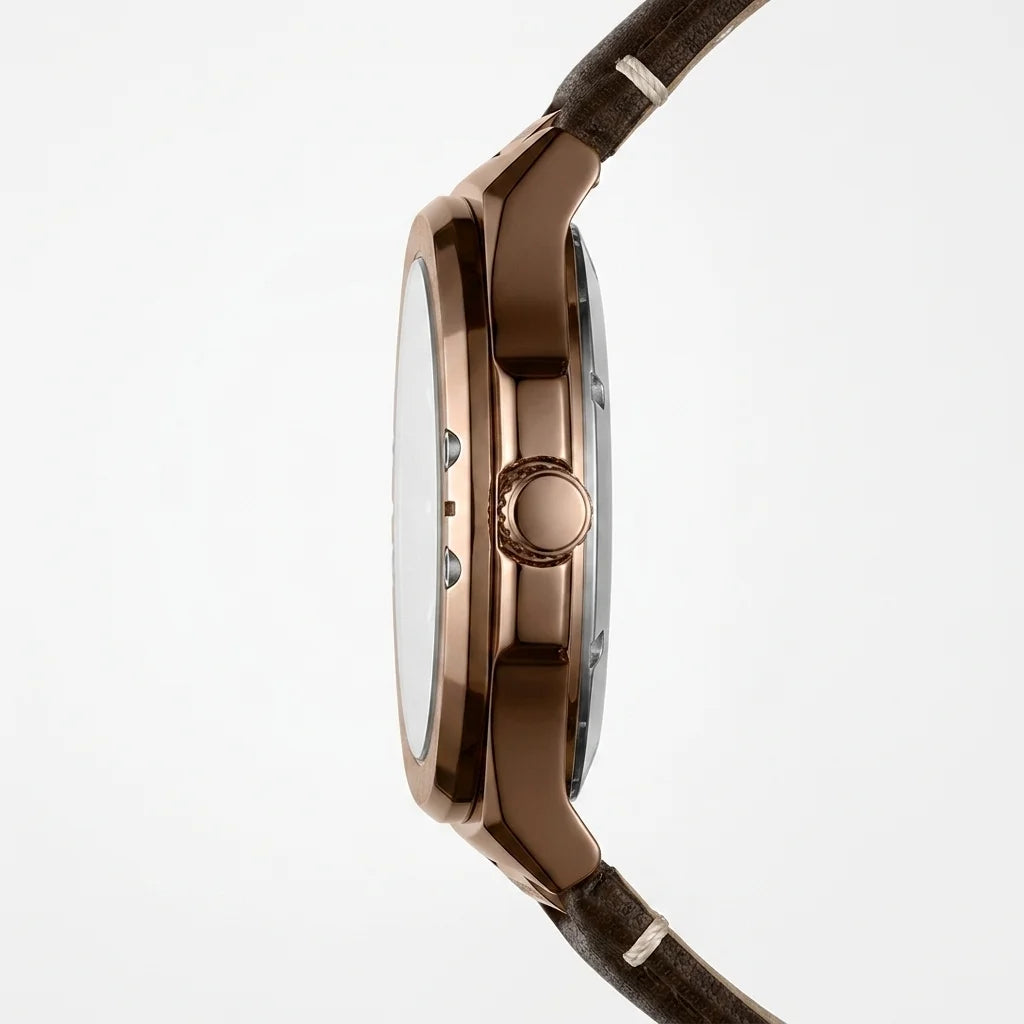 Heroforce 5033B Brown Edition - luxury watch side profile brown strap