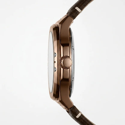 Heroforce 5033B Brown Edition - luxury watch side profile brown strap
