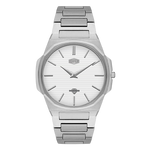 Heroforce 5037A Luxury Octagonal Watch Silver Steel Light Edition white dial silver accents