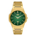 front view green dial