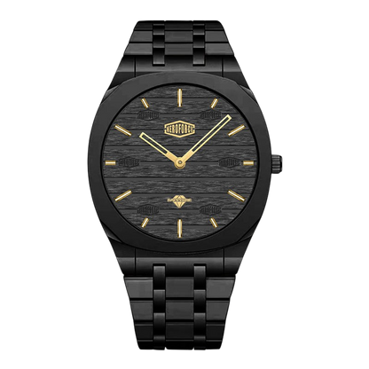 Heroforce 5038 - Black case black & gold dial