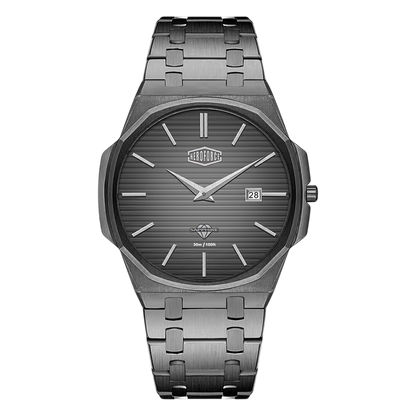 Heroforce 5040B - full Black with black-silver dial, dll product shot