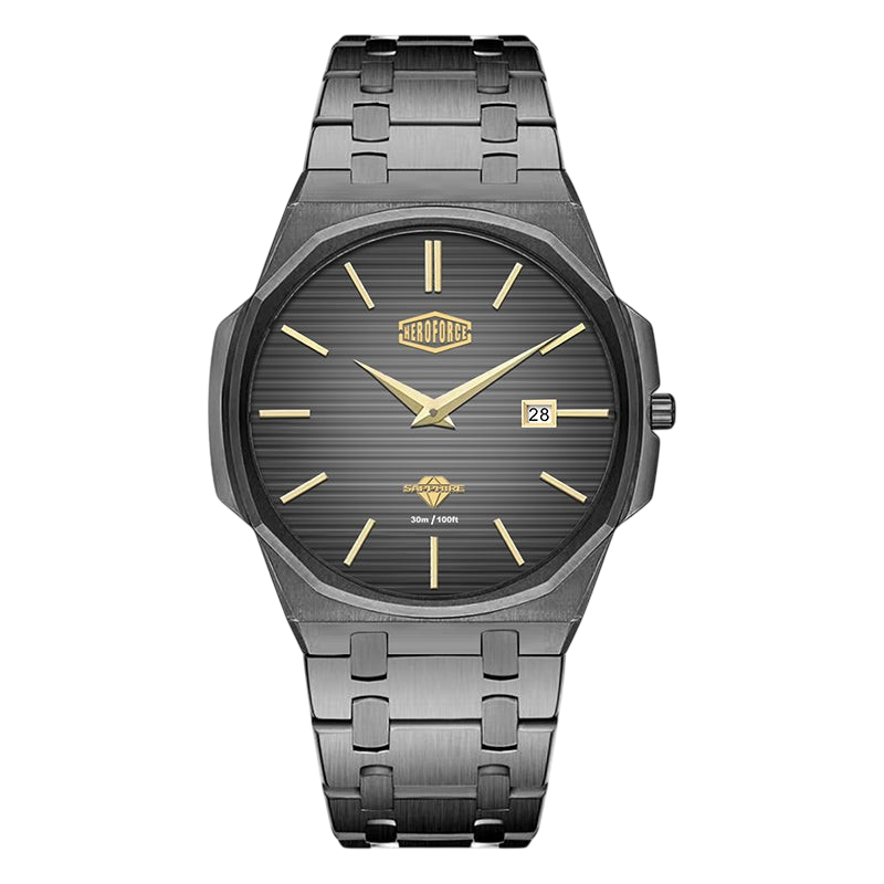 Heroforce 5040B - full Black with gold, product shot