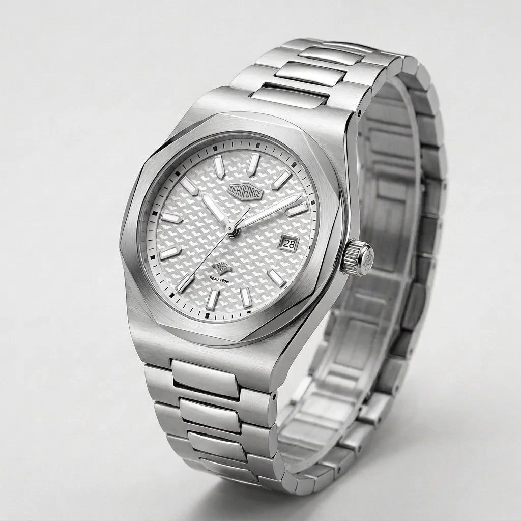 Heroforce 5041 Men's Watch - blue dial, steel in studio