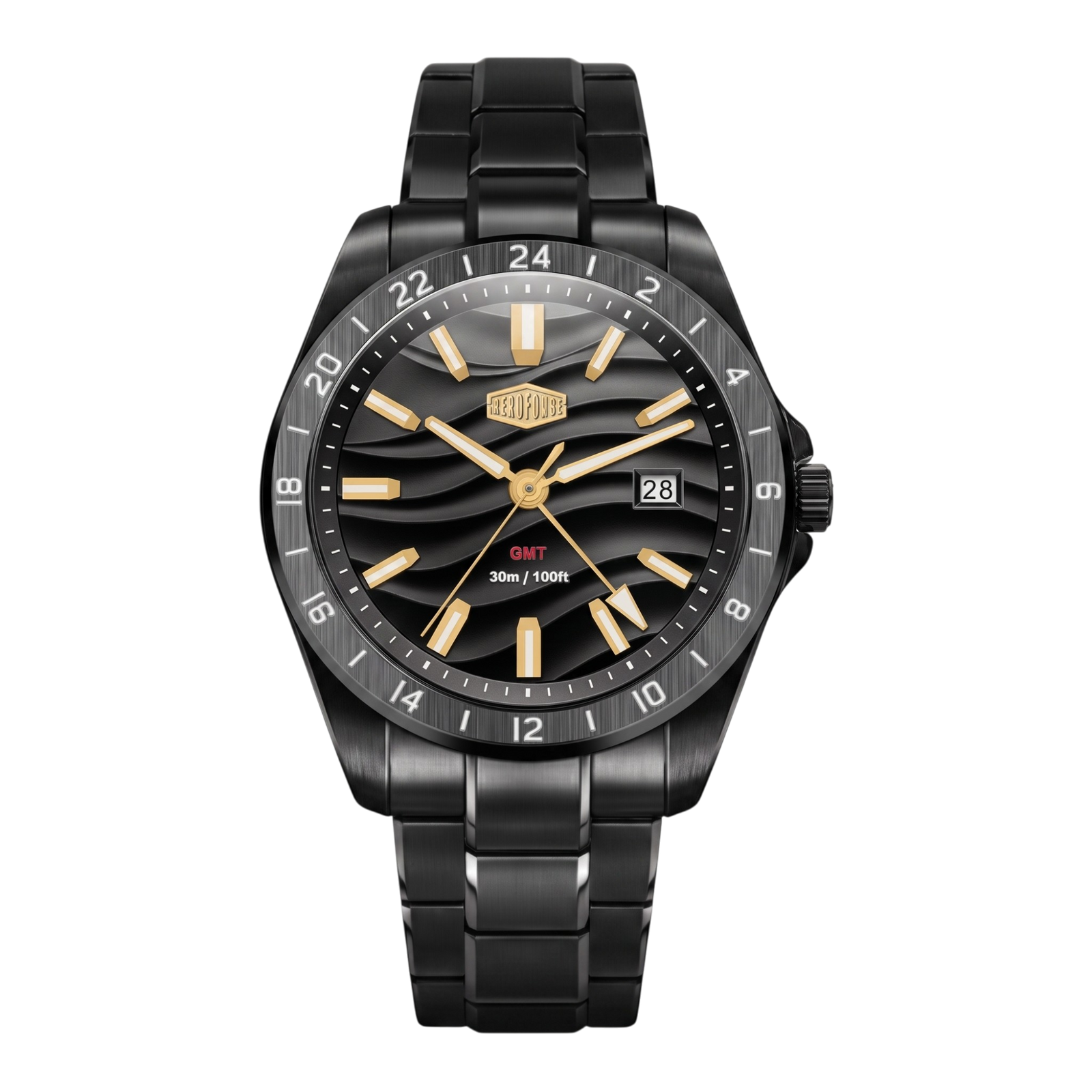 HeroForce 5056 - VERDANT  GMT Stainless Steel Quartz Watch