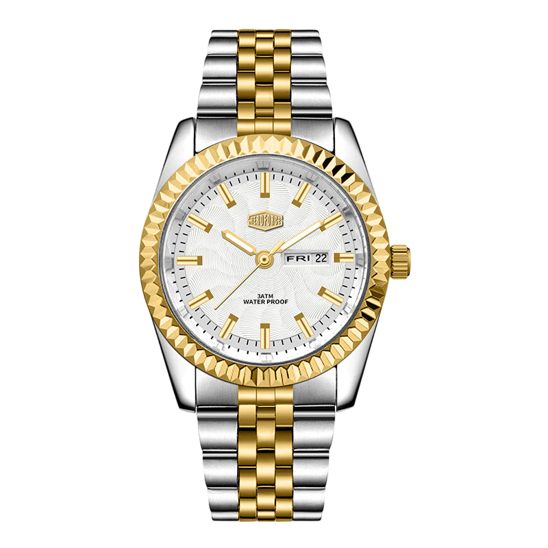 HeroForce 5083 — FLURION - two-tone white dial