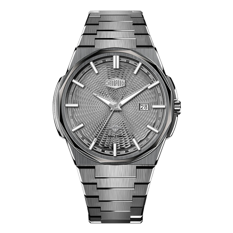 dark grey dial all-steel