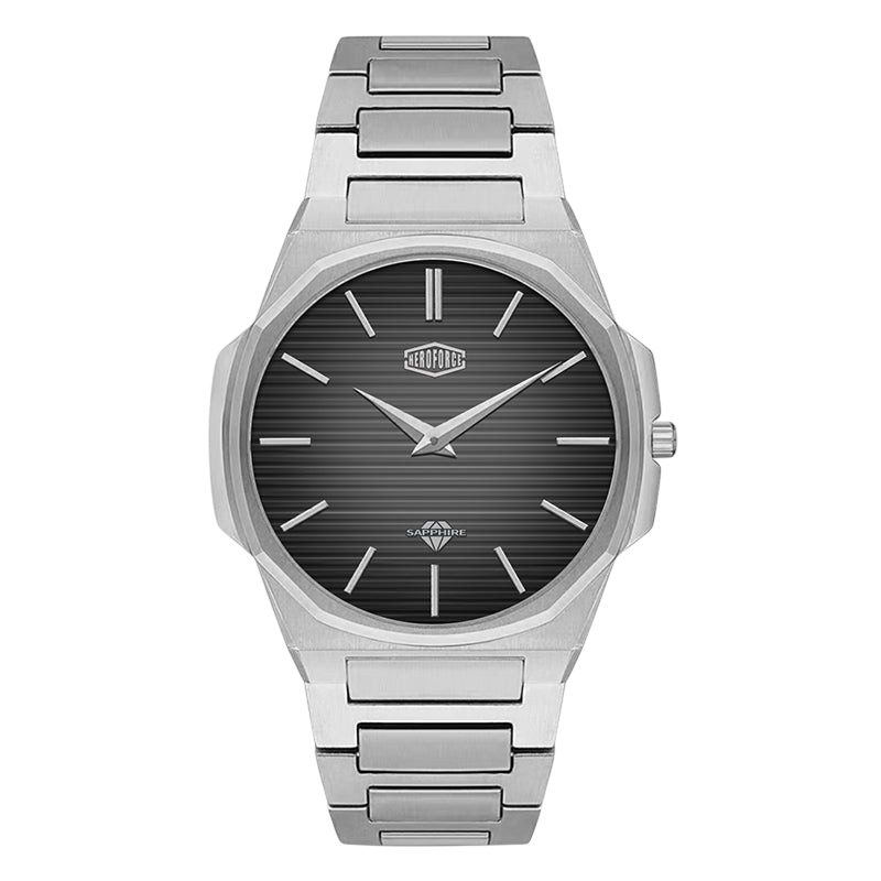 front view black dial