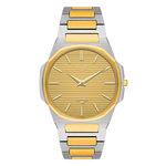 gold dial two-tone watch