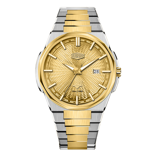 gold dial two-tone