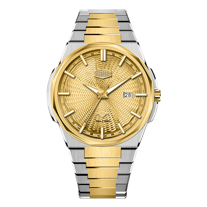 gold dial two-tone