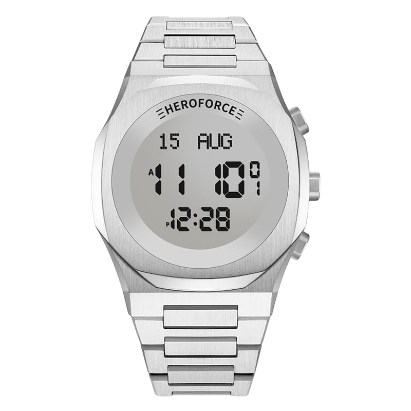 HeroForce 5013 STEELGLOW - silver watch silver display