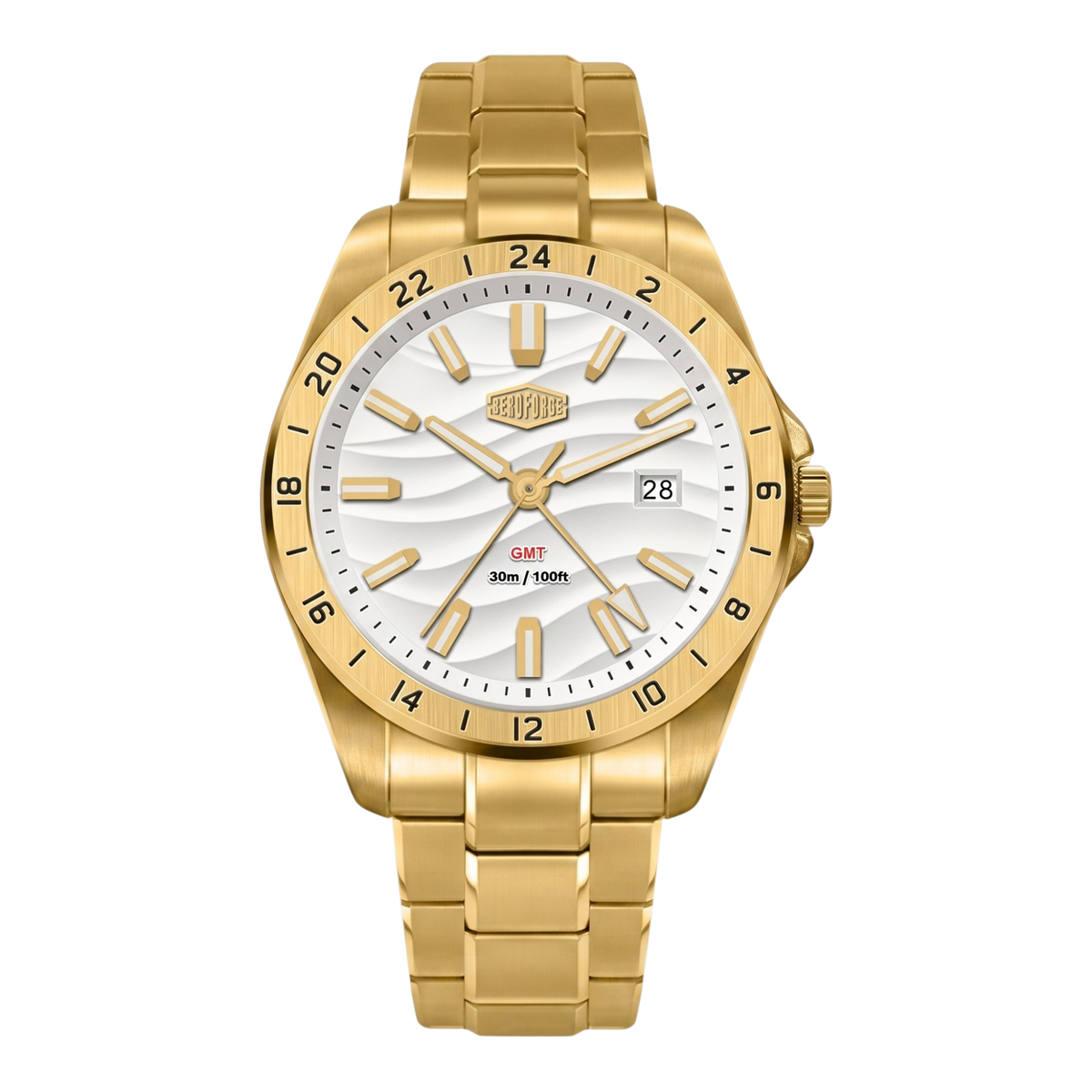 HeroForce 5056 - VERDANT  GMT Stainless Steel Quartz Watch