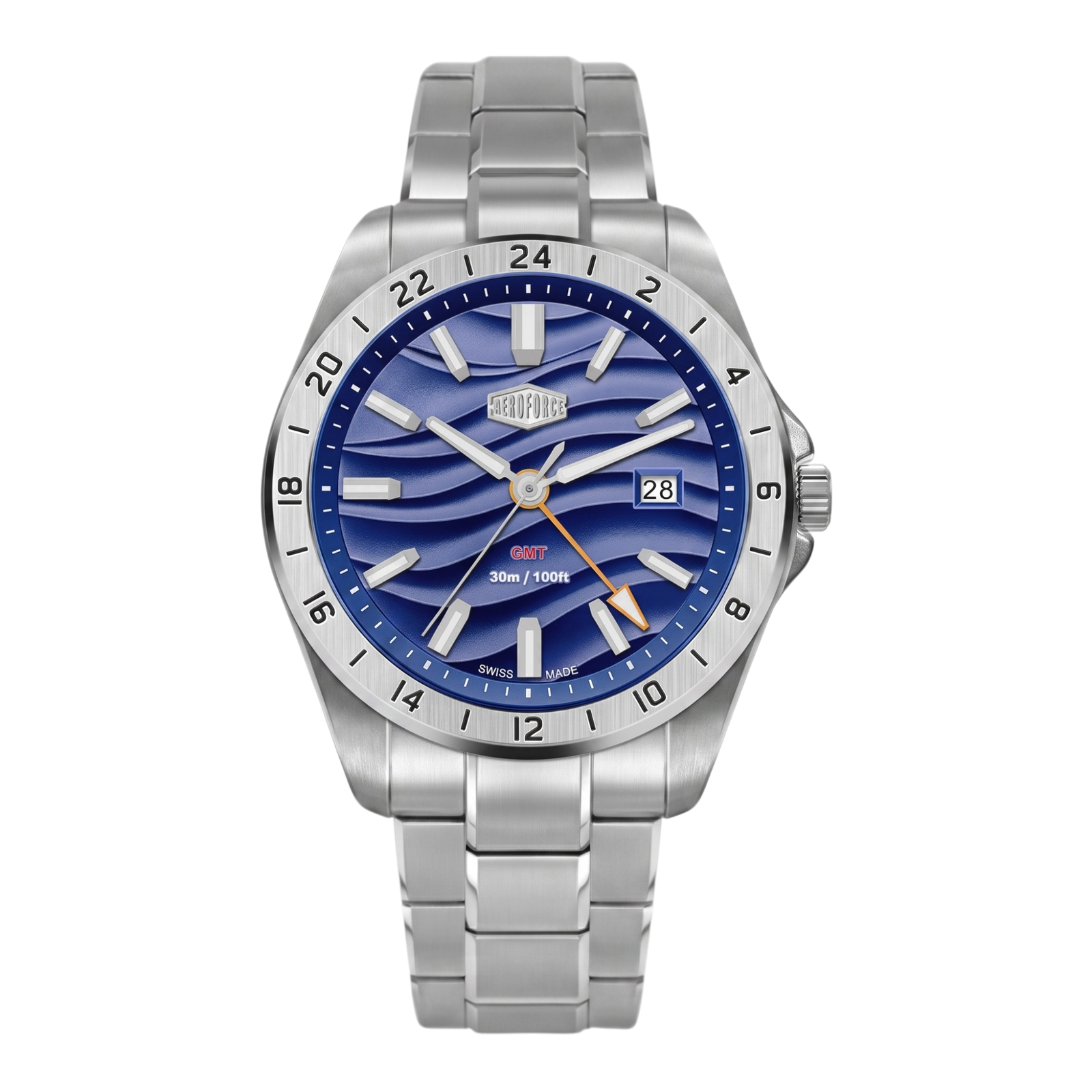 HeroForce 5056 - VERDANT  GMT Stainless Steel Quartz Watch