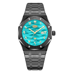 black gold blue dial