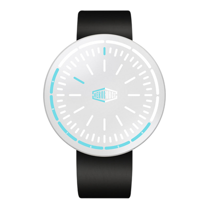 black strap blue accents