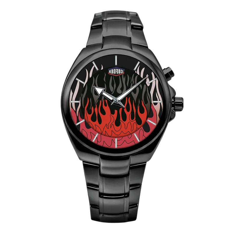 black watch red flames