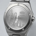 engraved city skyline caseback
