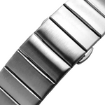 close up, steel bracelet, brushed finish