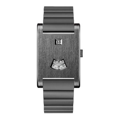 dark watch front, brushed metal