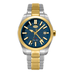 front view blue dial