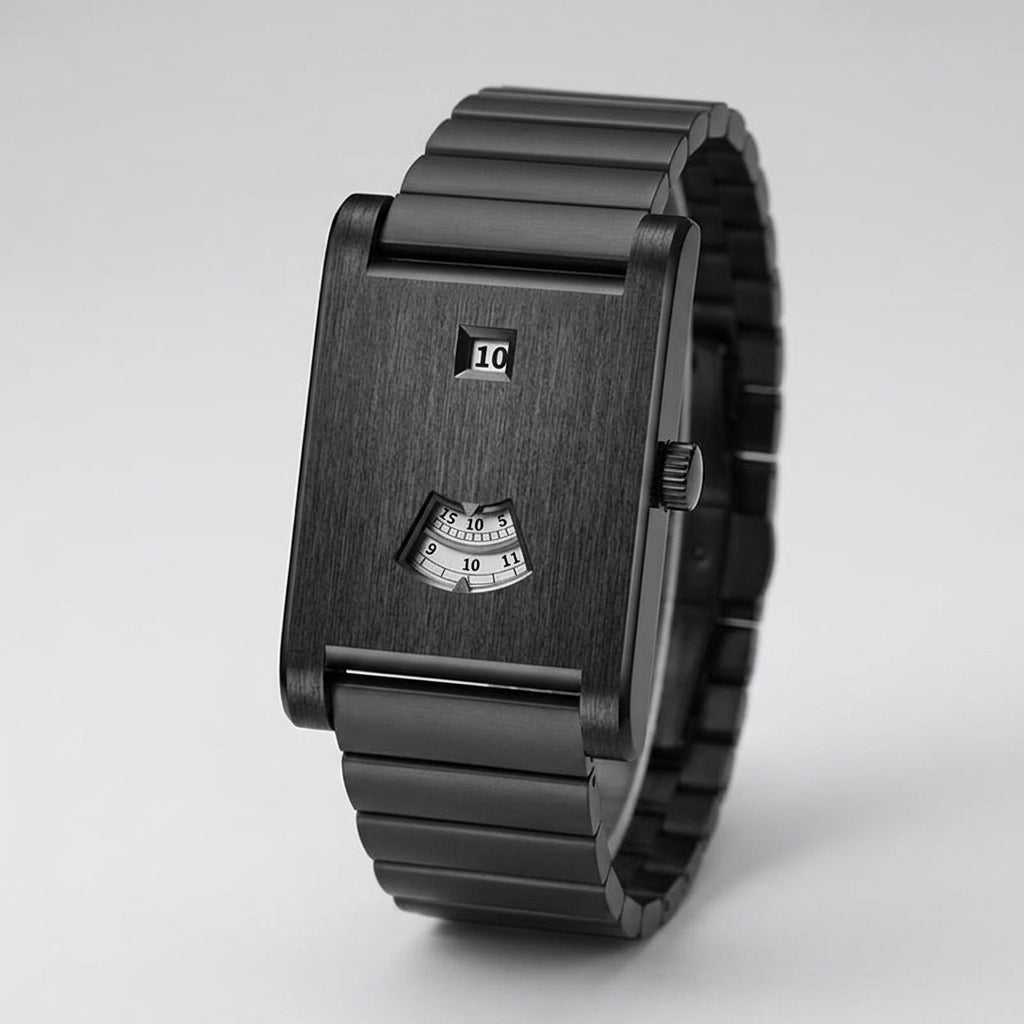 HeroForce 5035S Jump-Hour Rectangle Watch - Unique Digital-Analog Display