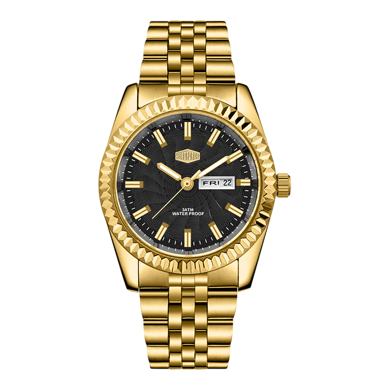 HeroForce 5083 — FLURION - gold watch black dial