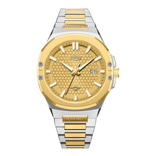 front view gold dial