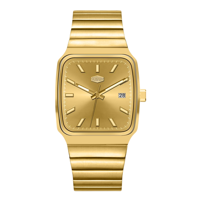 gold watch gold dial