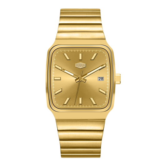 gold watch gold dial