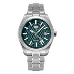 front view, green dial