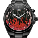 Heroforce 2020 Red Flame - macro dial, red flame, luxury studio, crisp detail