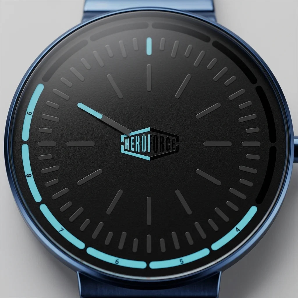 Heroforce 5003A Midnight - Cyber Watch, Stainless Steel, Modern Design, Quiet Luxury