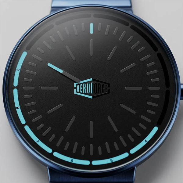 Heroforce 5003A Midnight - Cyber Watch, Stainless Steel, Modern Design, Quiet Luxury