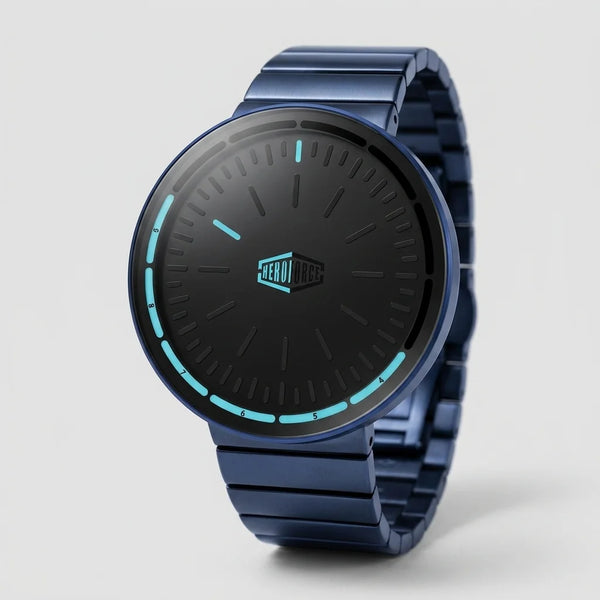 Heroforce 5003A Midnight - Dark dial, steel chronograph
